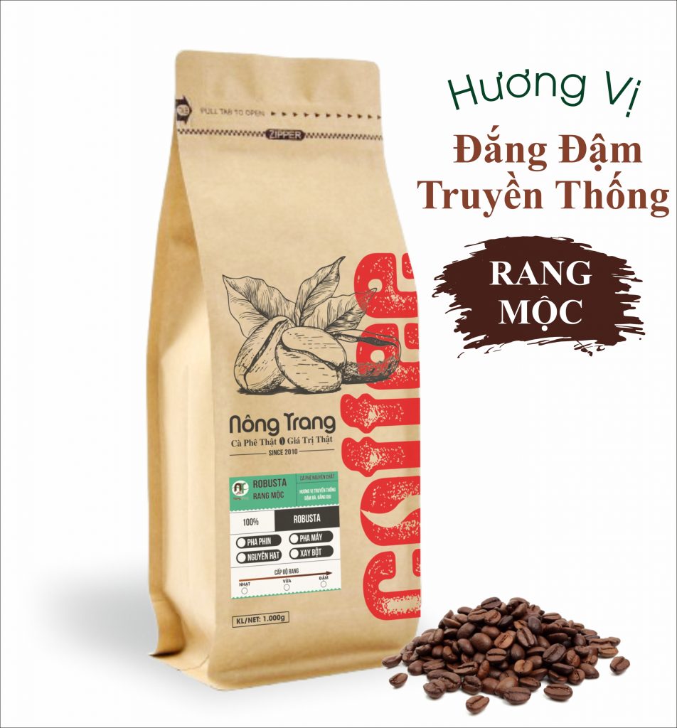 Cafe robusta nguyên chất rang mộc